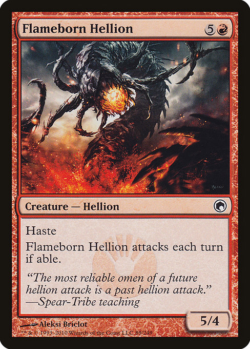 Flameborn Hellion [Scars of Mirrodin] | Galactic Gamez