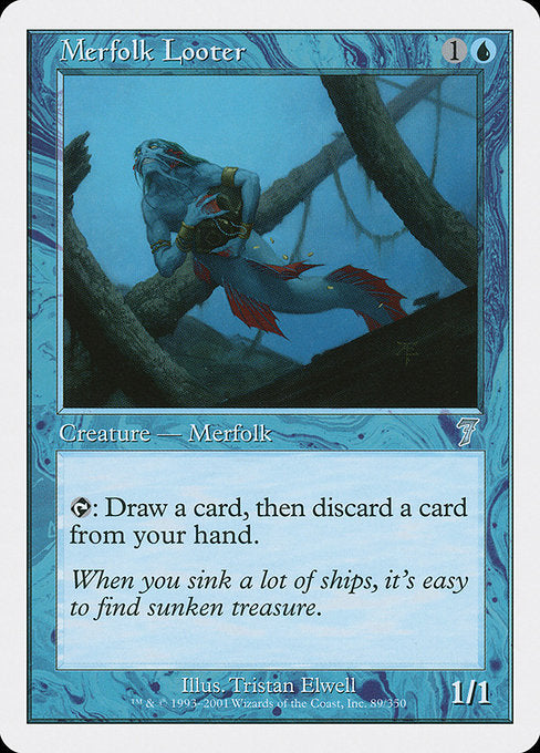 Merfolk Looter [Seventh Edition] | Galactic Gamez