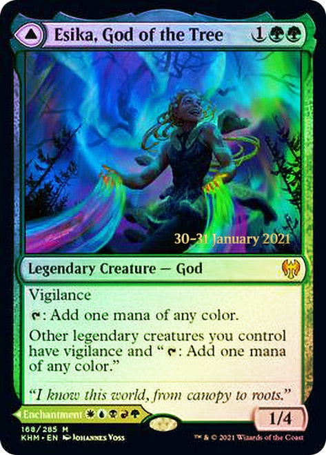 Esika, God of the Tree // The Prismatic Bridge  [Kaldheim Prerelease Promos] | Galactic Gamez