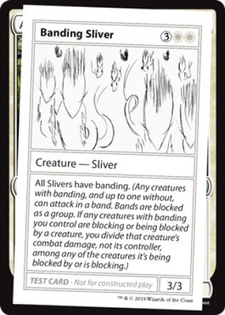 Banding Sliver (2021 Edition) [Mystery Booster Playtest Cards] | Galactic Gamez