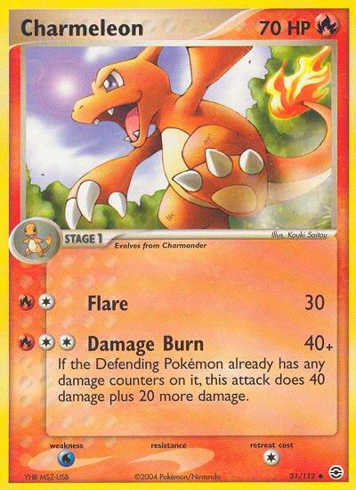 Charmeleon (31/112) [EX: FireRed & LeafGreen] | Galactic Gamez