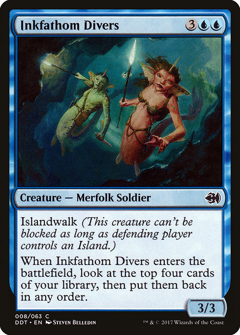 Inkfathom Divers [Duel Decks: Merfolk vs. Goblins] | Galactic Gamez