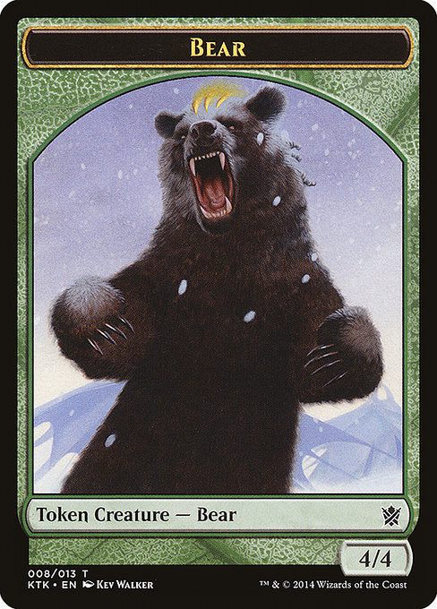 Bear [Khans of Tarkir Tokens] | Galactic Gamez