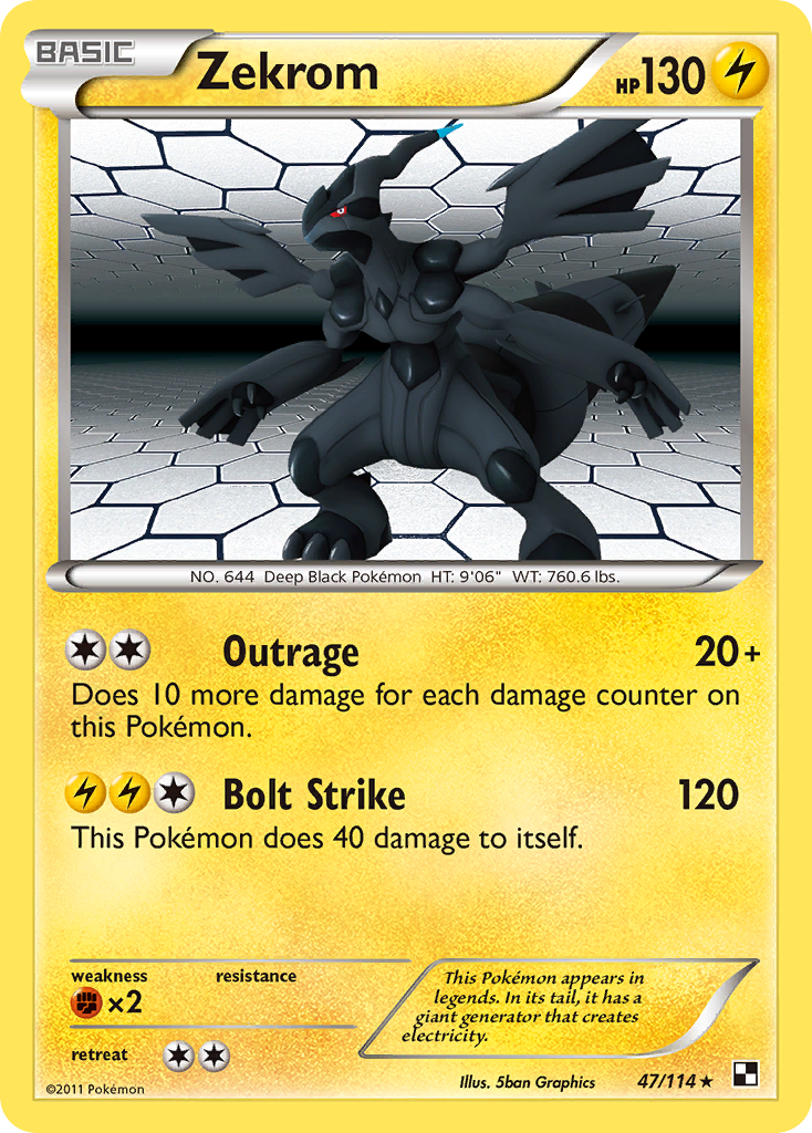 Zekrom (47/114) [Black & White: Base Set] | Galactic Gamez