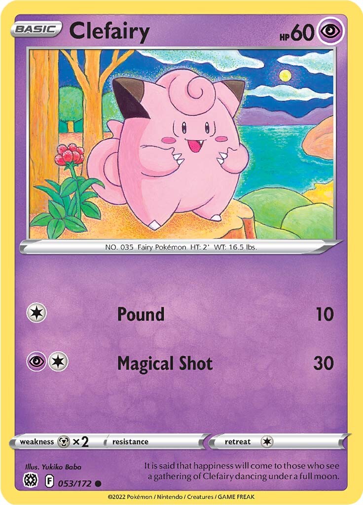 Clefairy (053/172) [Sword & Shield: Brilliant Stars] | Galactic Gamez