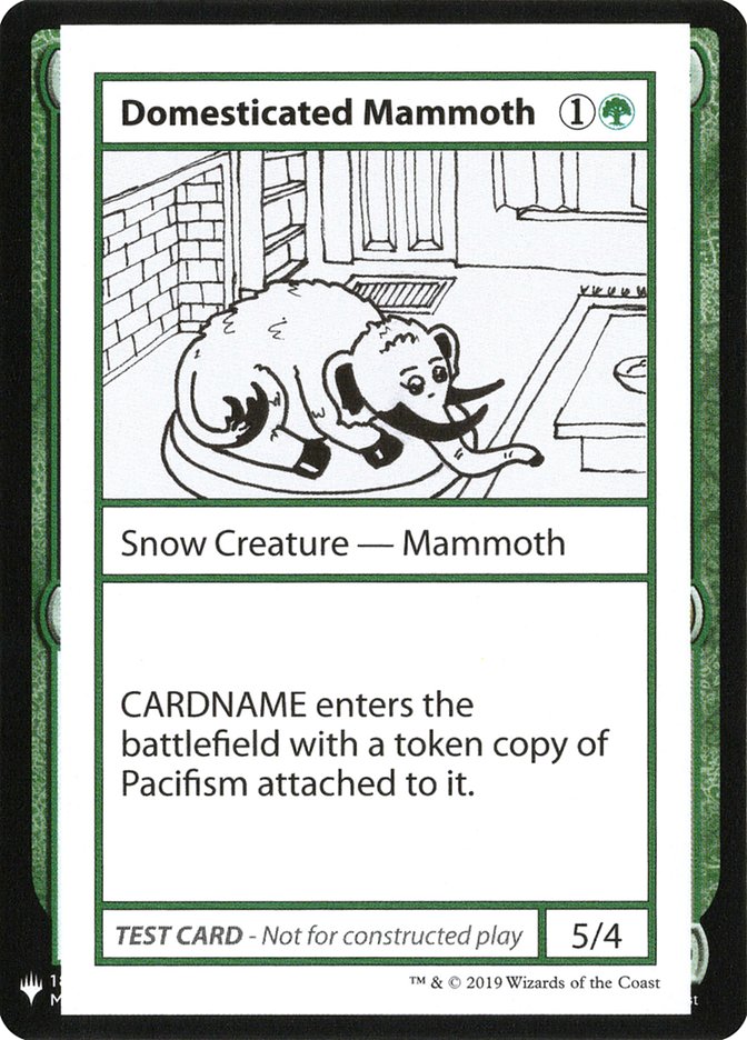 Domesticated Mammoth [Mystery Booster Playtest Cards] | Galactic Gamez