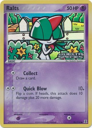 Ralts (81/113) (Stamped) [EX: Delta Species] | Galactic Gamez