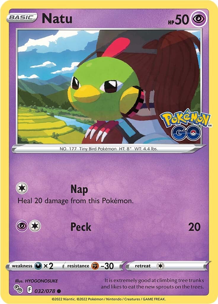 Natu (032/078) [Pokémon GO] | Galactic Gamez