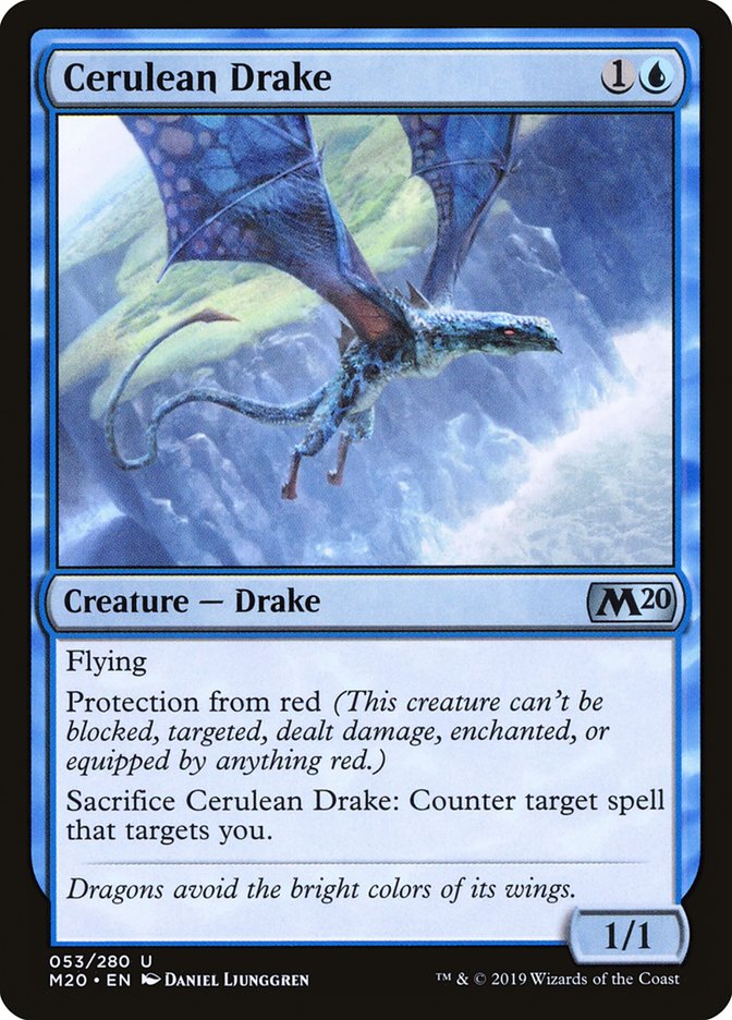 Cerulean Drake [Core Set 2020] | Galactic Gamez