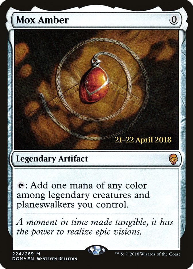 Mox Amber  [Dominaria Prerelease Promos] | Galactic Gamez