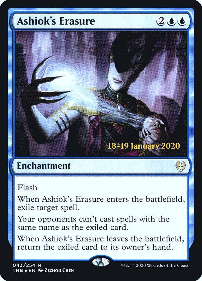 Ashiok's Erasure [Theros Beyond Death Prerelease Promos] | Galactic Gamez