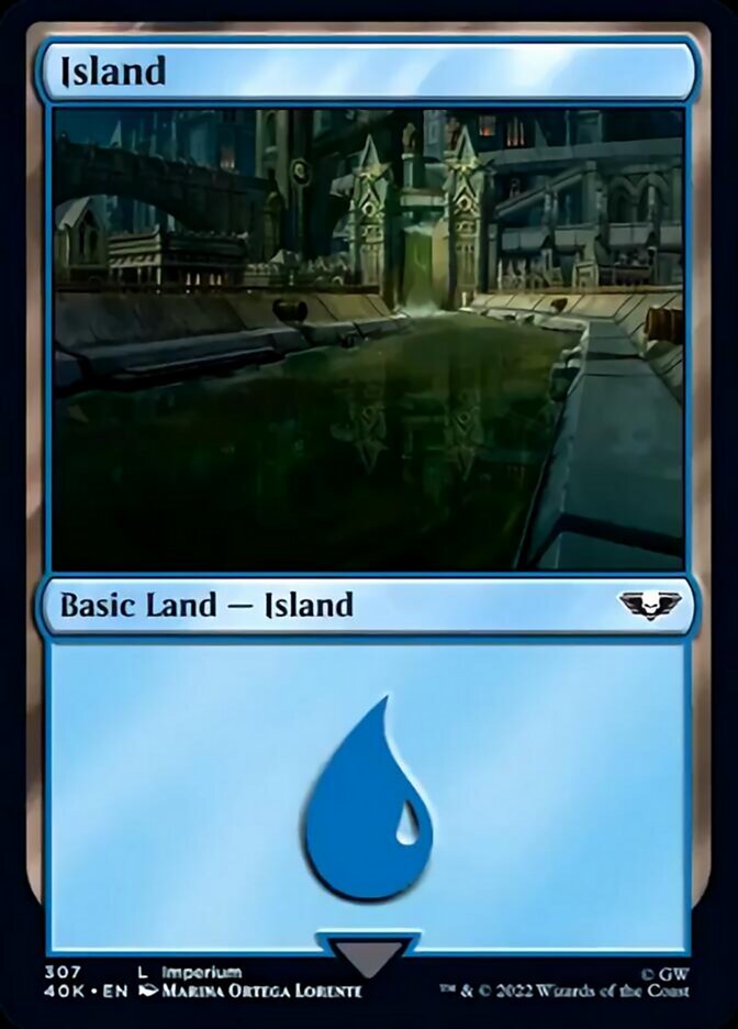 Island (307) [Universes Beyond: Warhammer 40,000] | Galactic Gamez