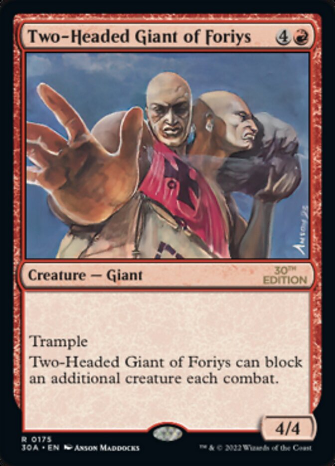 Two-Headed Giant of Foriys [30th Anniversary Edition] | Galactic Gamez