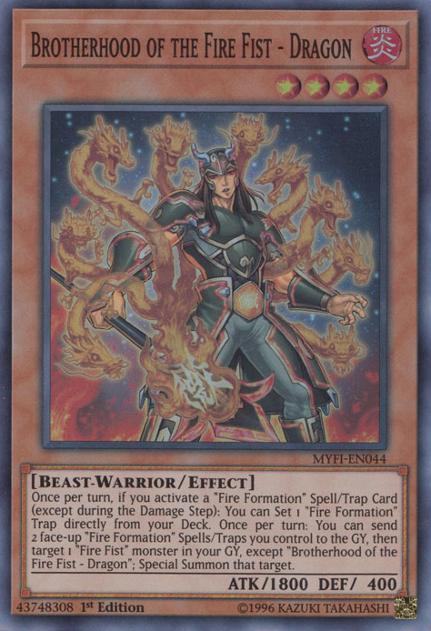 Brotherhood of the Fire Fist - Dragon [MYFI-EN044] Super Rare | Galactic Gamez