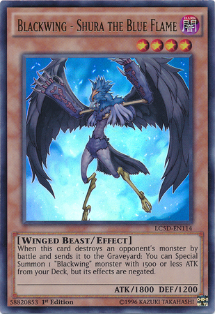 Blackwing - Shura the Blue Flame [LC5D-EN114] Ultra Rare | Galactic Gamez