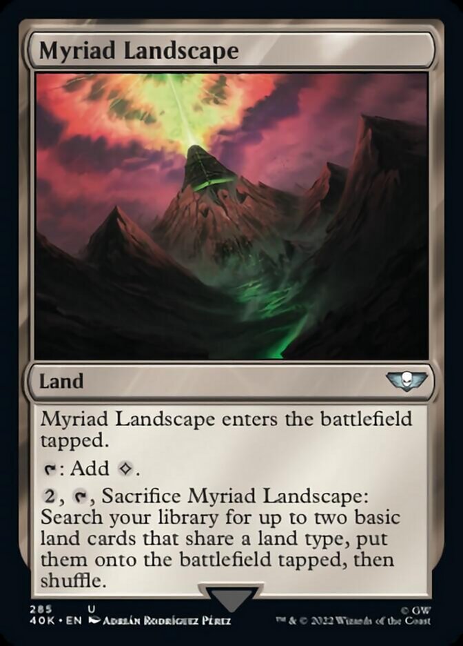 Myriad Landscape (Surge Foil) [Universes Beyond: Warhammer 40,000] | Galactic Gamez