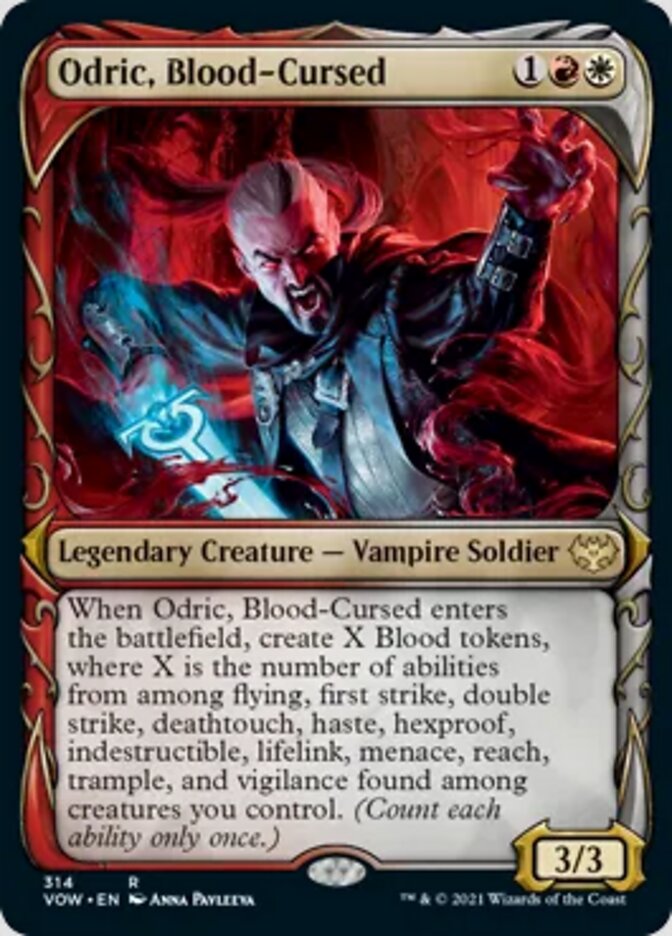 Odric, Blood-Cursed (Showcase Fang Frame) [Innistrad: Crimson Vow] | Galactic Gamez