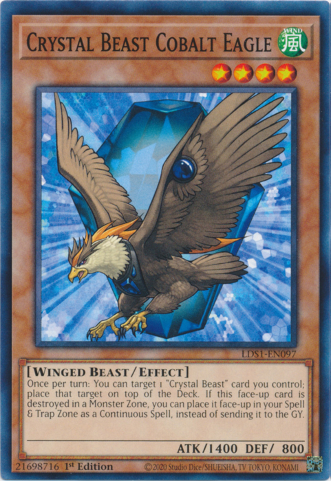 Crystal Beast Cobalt Eagle [LDS1-EN097] Common | Galactic Gamez