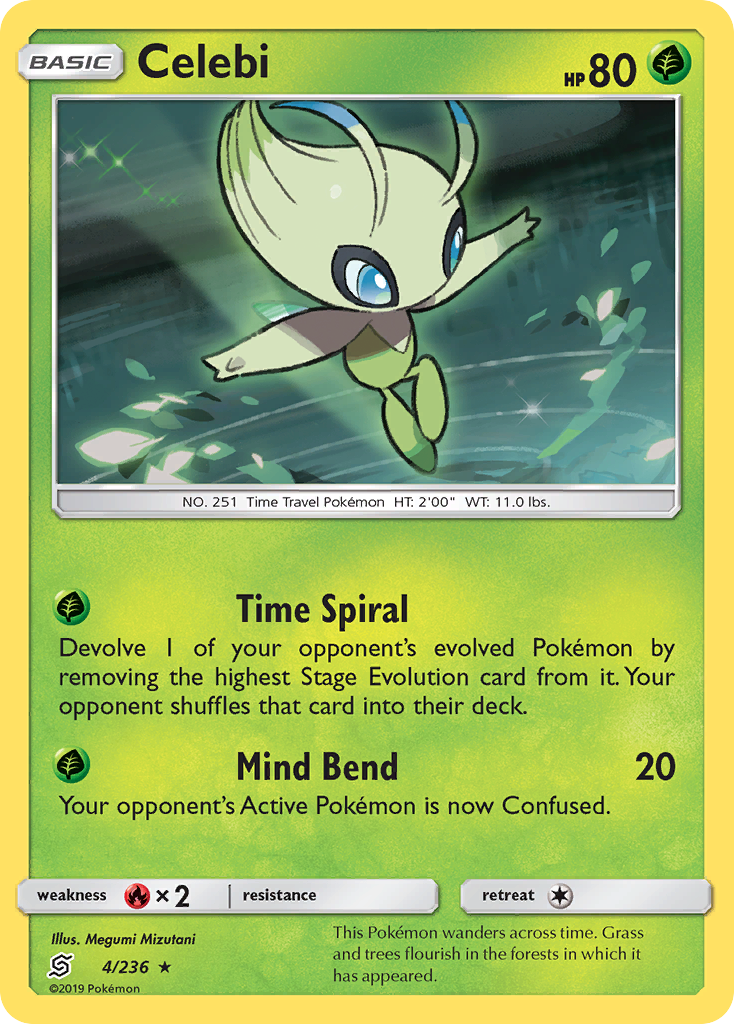 Celebi (4/236) [Sun & Moon: Unified Minds] | Galactic Gamez