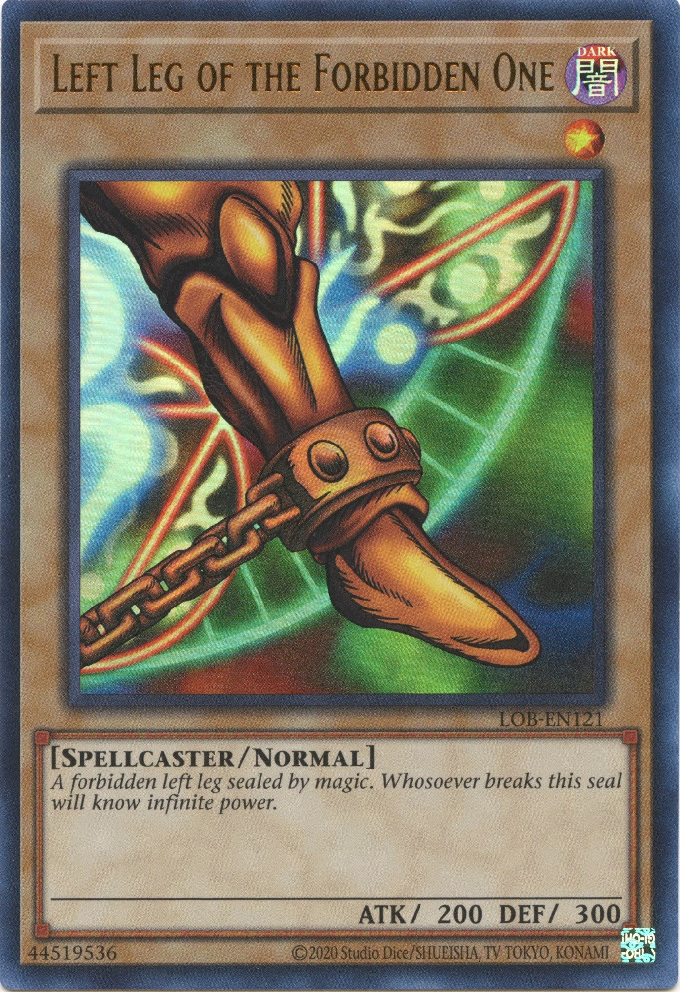 Left Leg of the Forbidden One (25th Anniversary) [LOB-EN121] Ultra Rare | Galactic Gamez