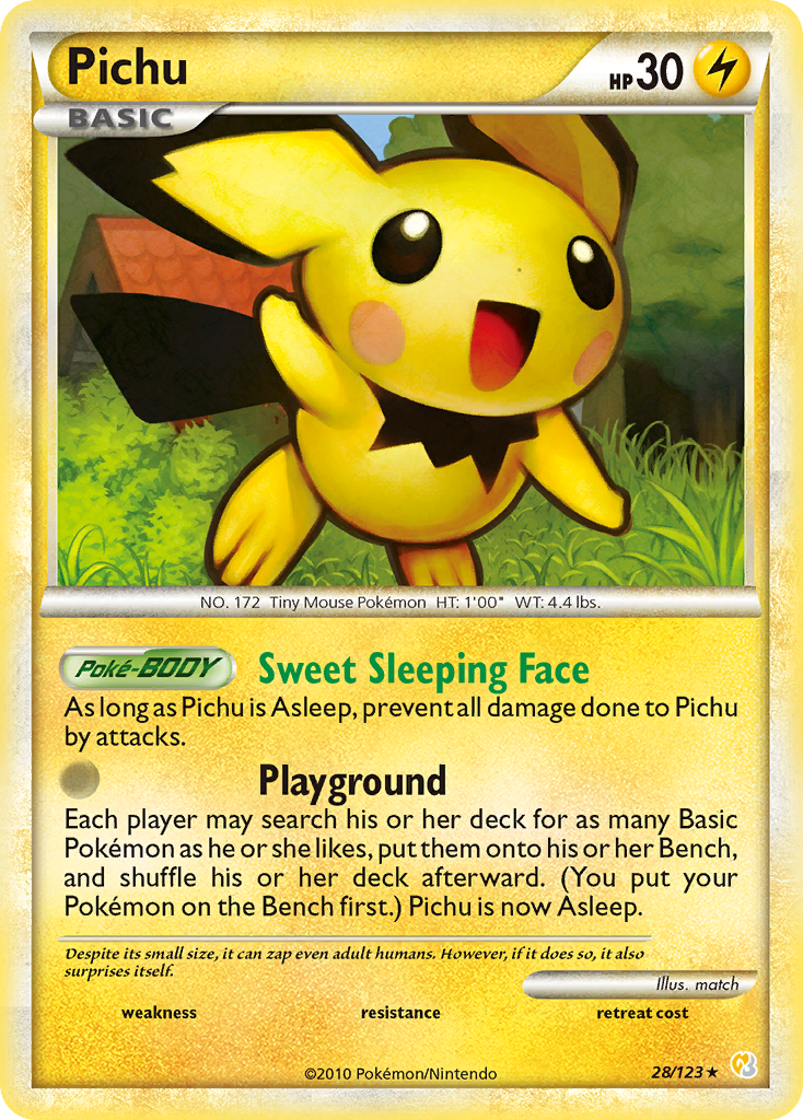 Pichu (28/123) [HeartGold & SoulSilver: Base Set] | Galactic Gamez