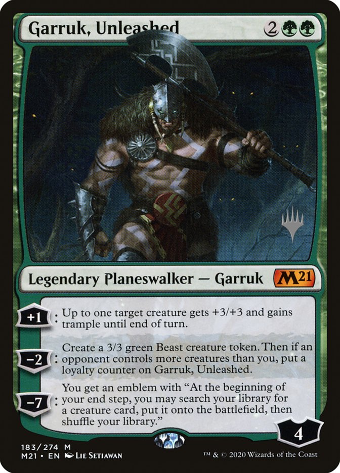 Garruk, Unleashed (Promo Pack) [Core Set 2021 Promos] | Galactic Gamez