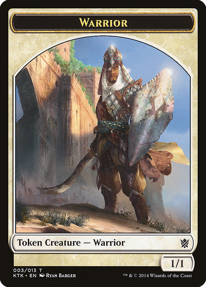 Warrior (003/013) [Khans of Tarkir Tokens] | Galactic Gamez