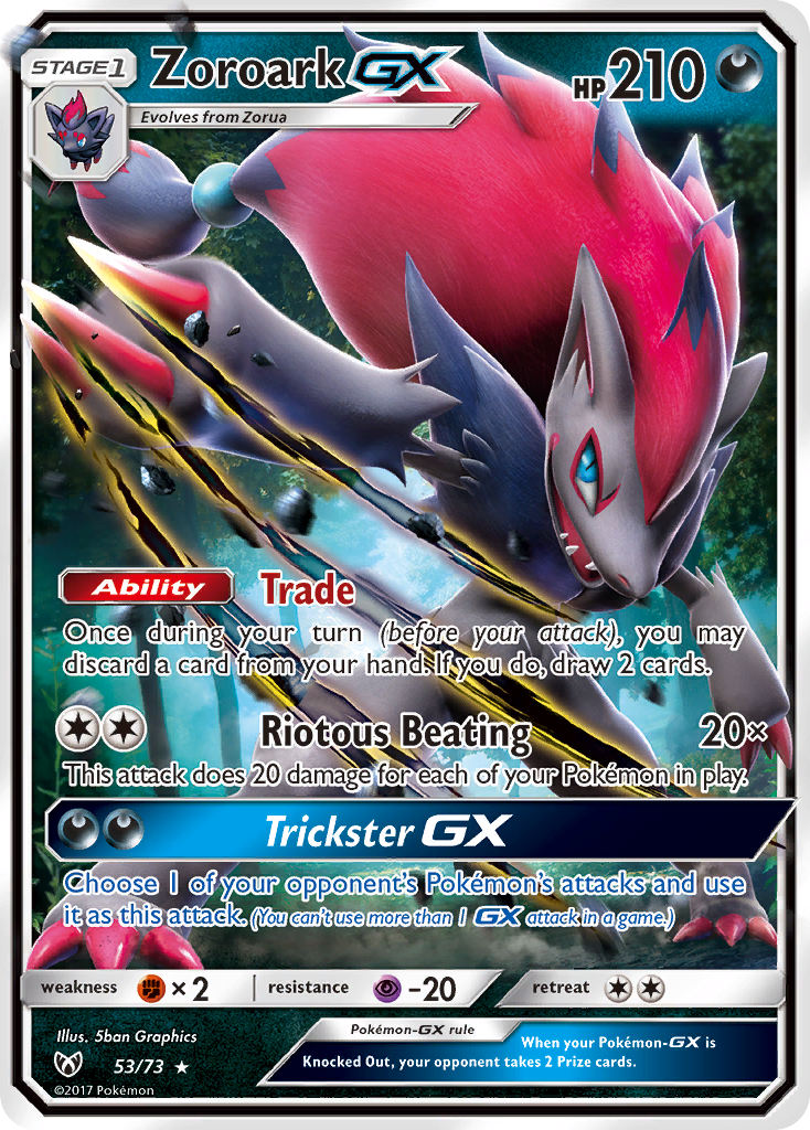 Zoroark GX (53/73) [Sun & Moon: Shining Legends] | Galactic Gamez