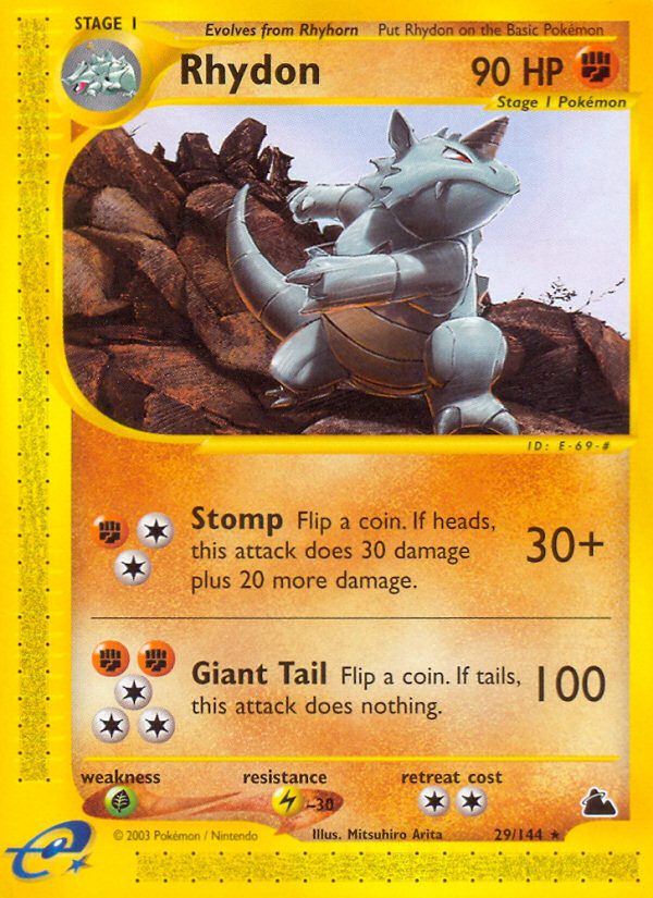 Rhydon (29/144) [Skyridge] | Galactic Gamez