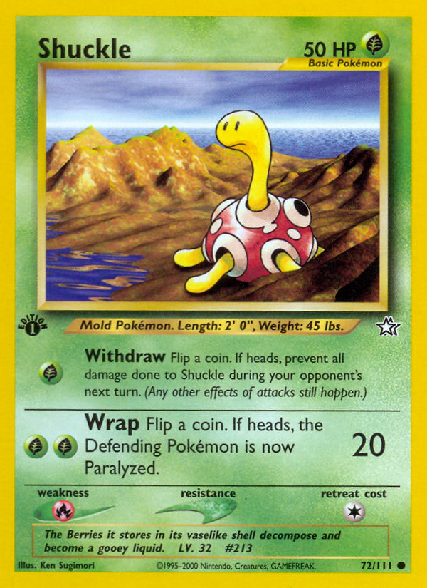 Shuckle (72/111) [Neo Genesis 1st Edition] | Galactic Gamez