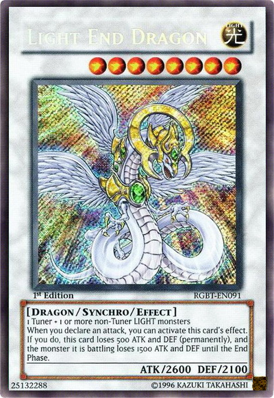 Light End Dragon [RGBT-EN091] Secret Rare | Galactic Gamez