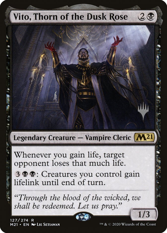 Vito, Thorn of the Dusk Rose (Promo Pack) [Core Set 2021 Promos] | Galactic Gamez