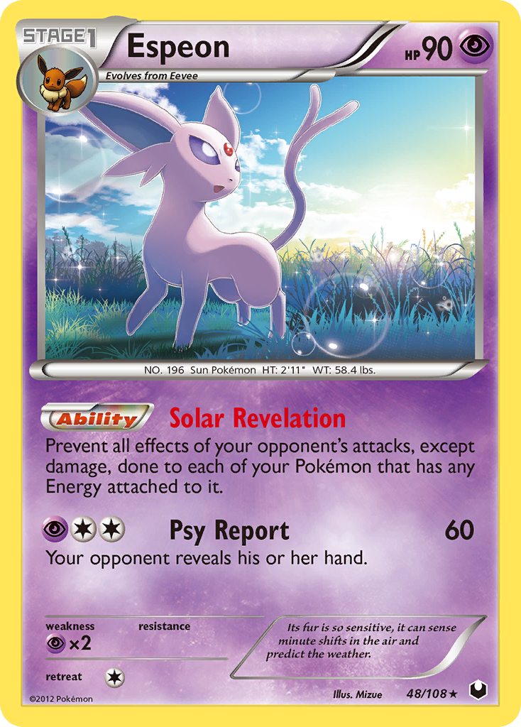 Espeon (48/108) [Black & White: Dark Explorers] | Galactic Gamez