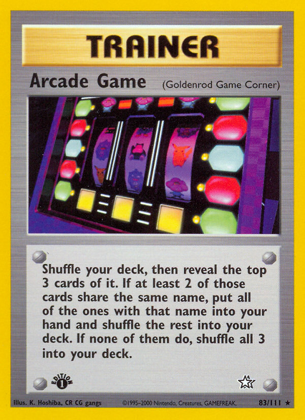 Arcade Game (83/111) [Neo Genesis 1st Edition] | Galactic Gamez