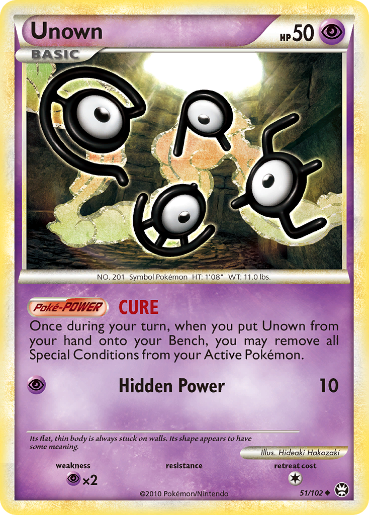 Unown (51/102) [HeartGold & SoulSilver: Triumphant] | Galactic Gamez