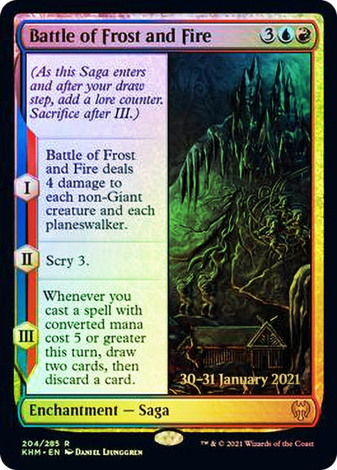 Battle of Frost and Fire [Kaldheim Prerelease Promos] | Galactic Gamez