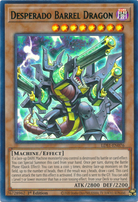 Desperado Barrel Dragon (Green) [LDS1-EN076] Ultra Rare | Galactic Gamez