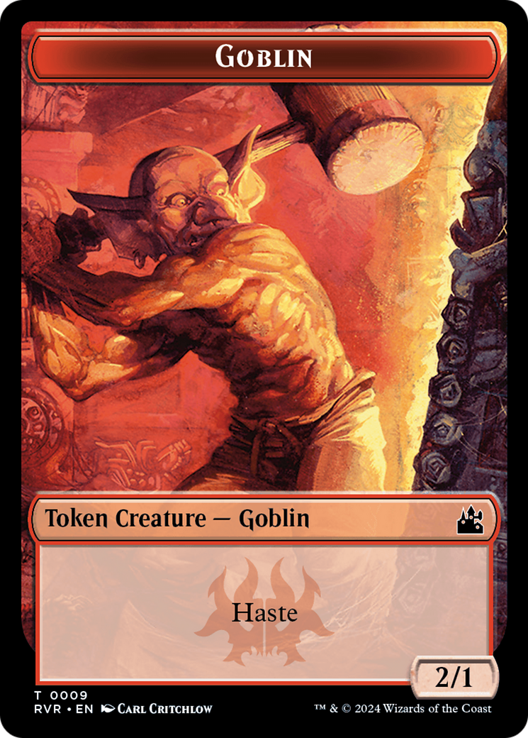 Goblin (0008) // Goblin (0009) Double-Sided Token [Ravnica Remastered Tokens] | Galactic Gamez