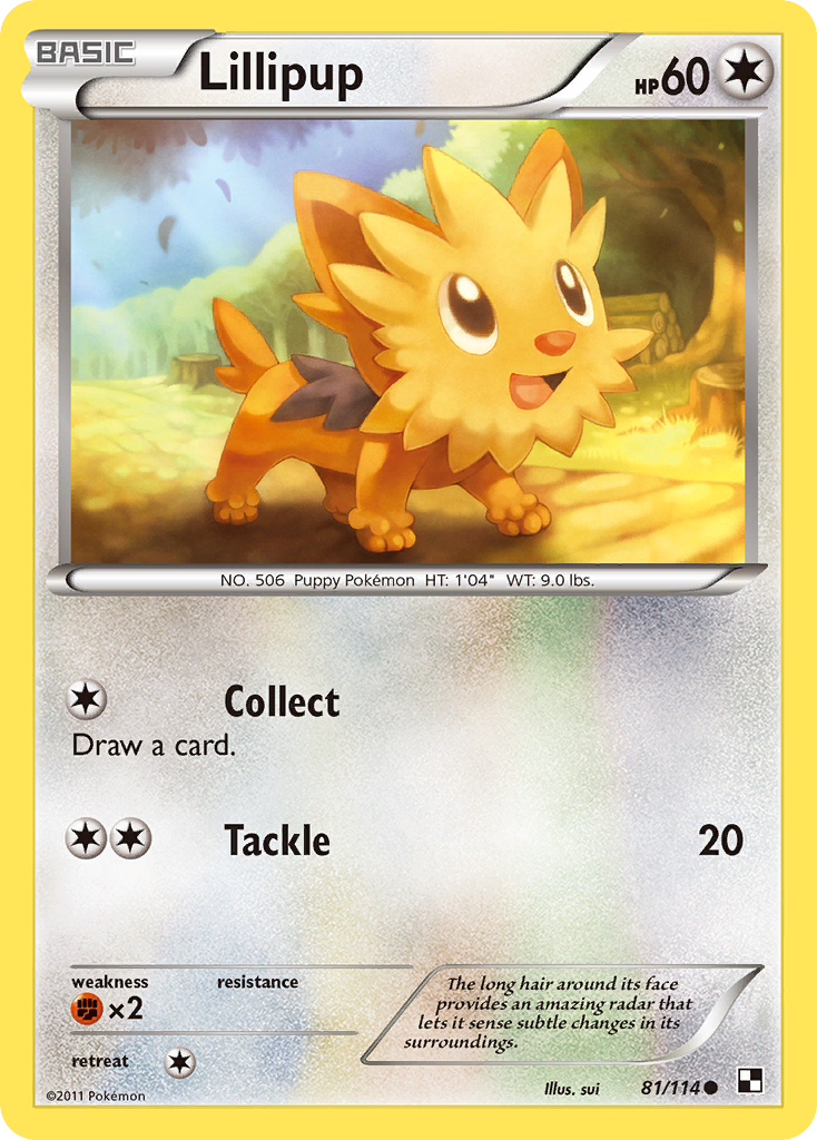 Lillipup (81/114) [Black & White: Base Set] | Galactic Gamez