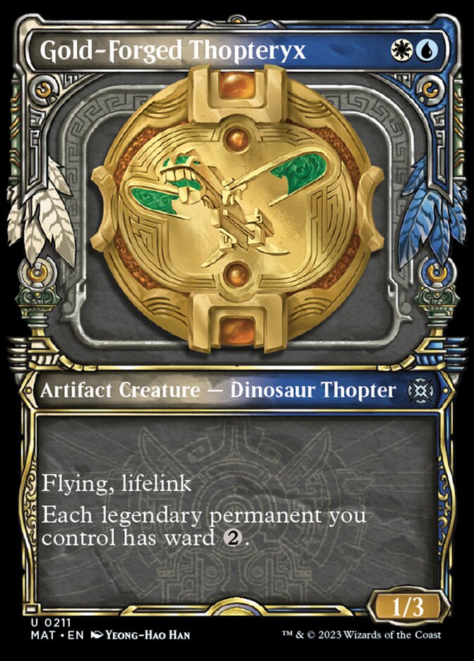 Gold-Forged Thopteryx (Showcase Halo Foil) [March of the Machine: The Aftermath] | Galactic Gamez