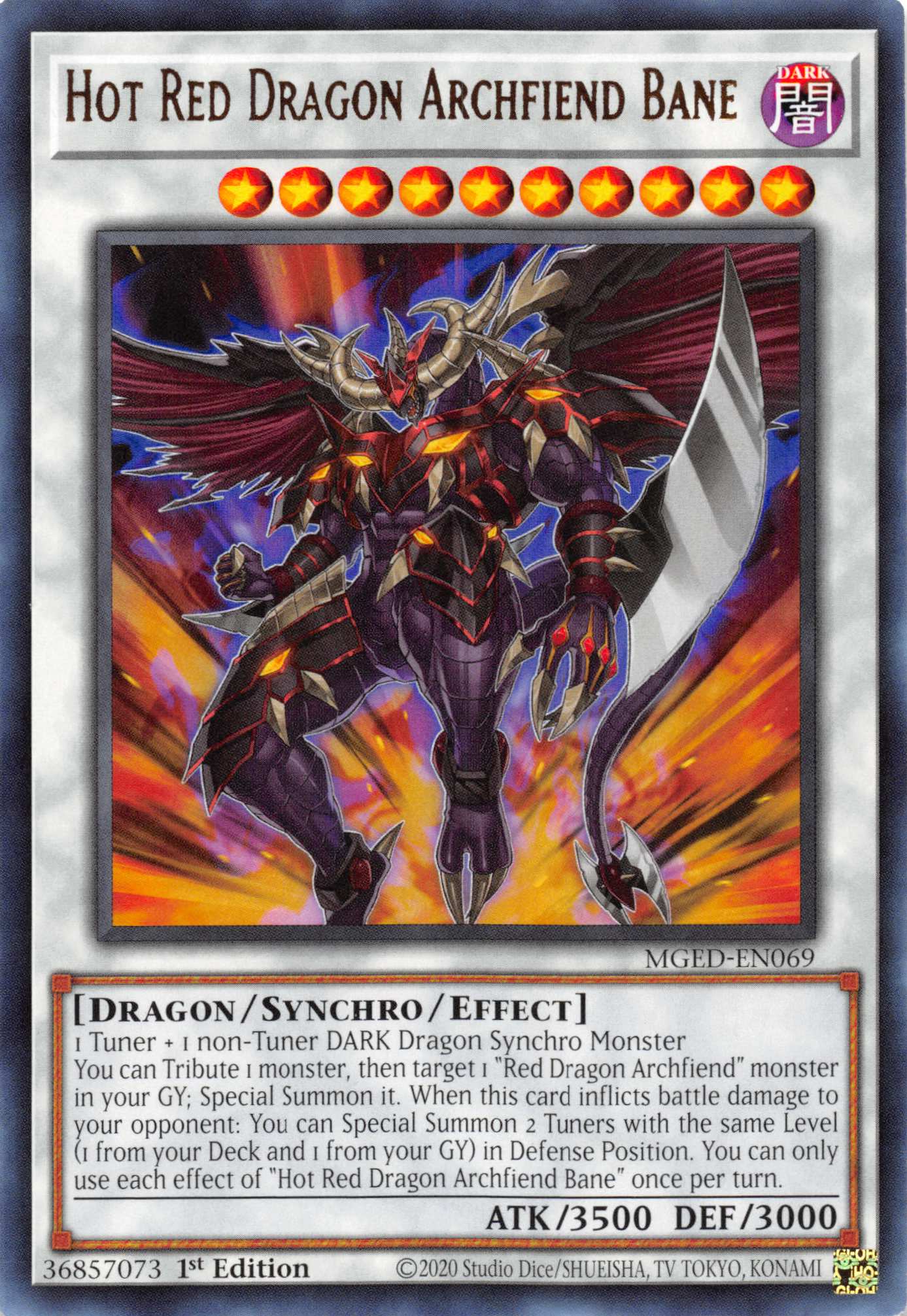 Hot Red Dragon Archfiend Bane [MGED-EN069] Rare | Galactic Gamez