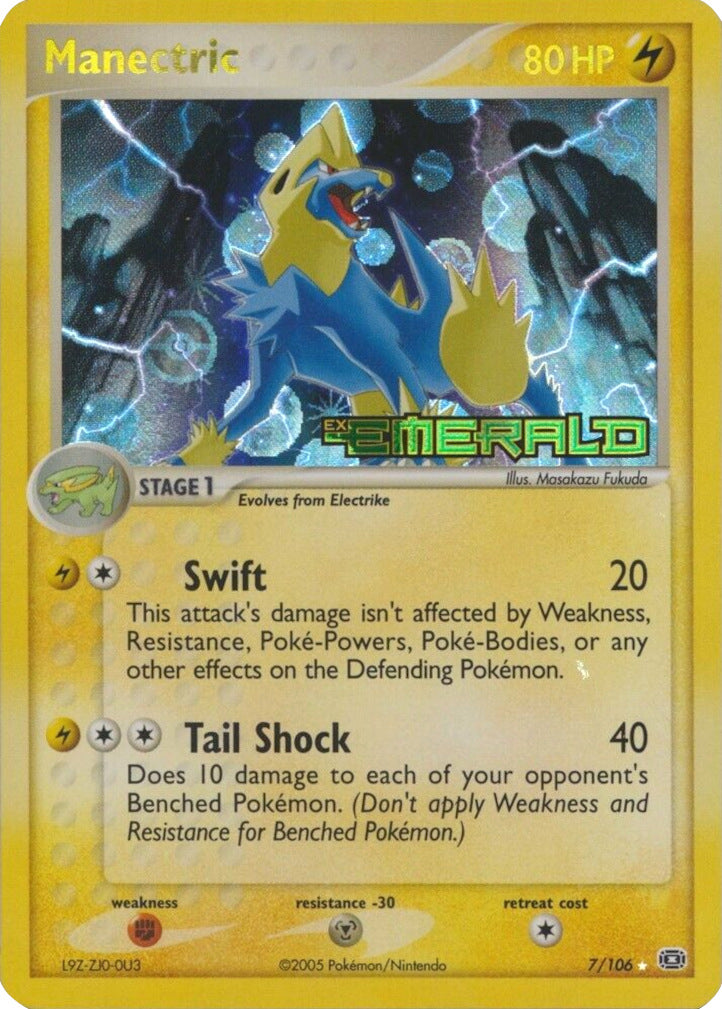 Manectric (7/106) (Stamped) [EX: Emerald] | Galactic Gamez