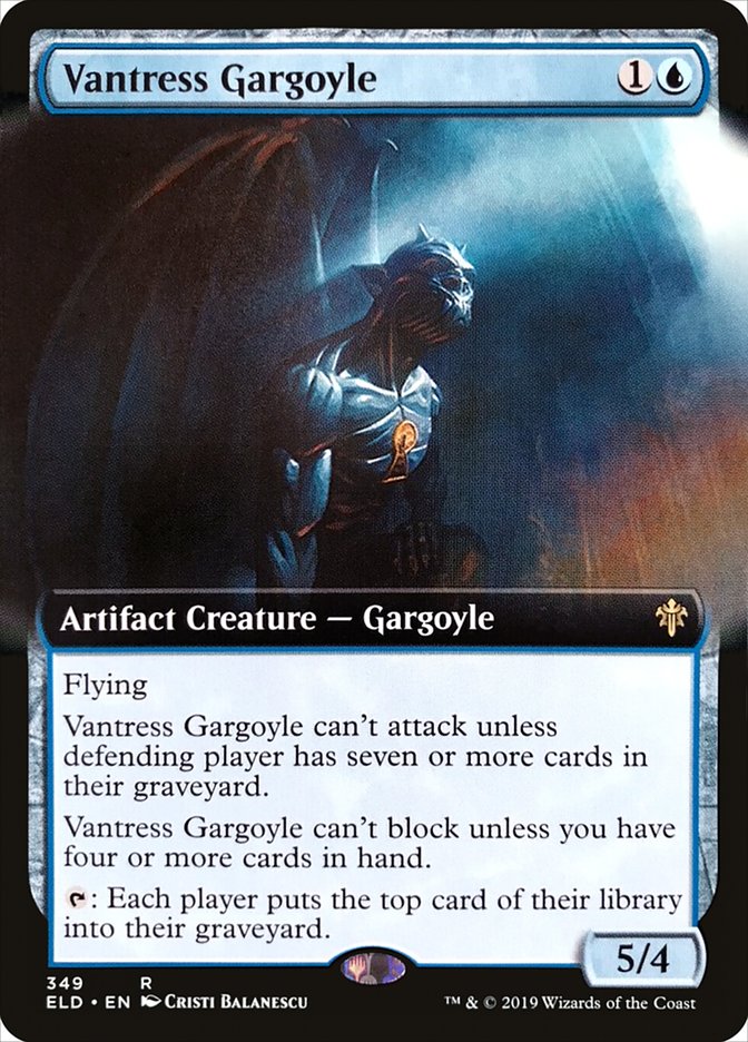 Vantress Gargoyle (Extended Art) [Throne of Eldraine] | Galactic Gamez
