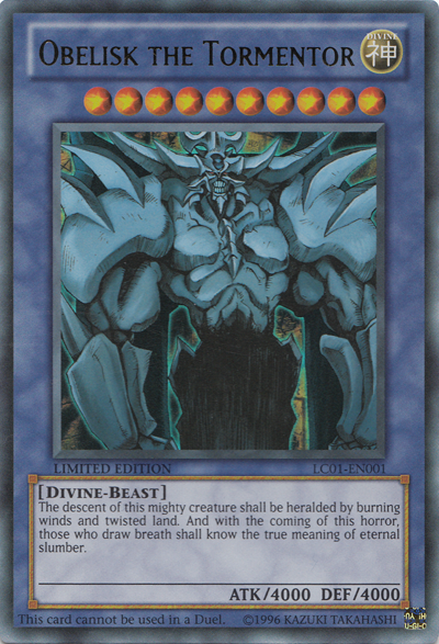 Obelisk the Tormentor [LC01-EN001] Ultra Rare | Galactic Gamez