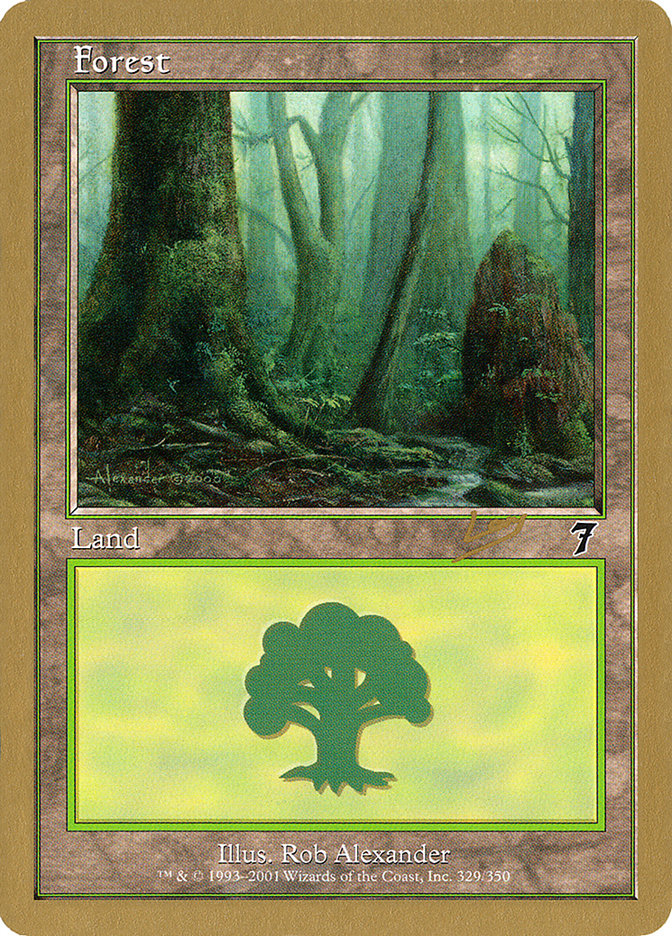 Forest (rl329) (Raphael Levy) [World Championship Decks 2002] | Galactic Gamez