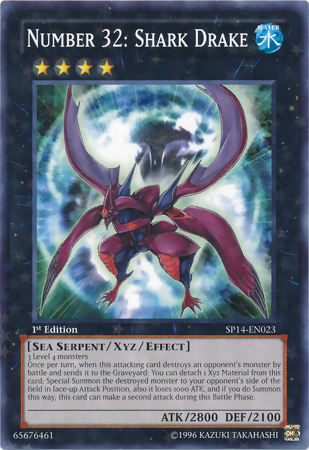 Number 32: Shark Drake [SP14-EN023] Starfoil Rare | Galactic Gamez