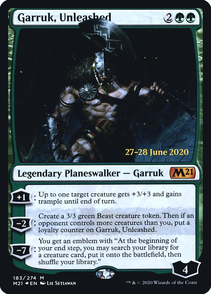 Garruk, Unleashed  [Core Set 2021 Prerelease Promos] | Galactic Gamez