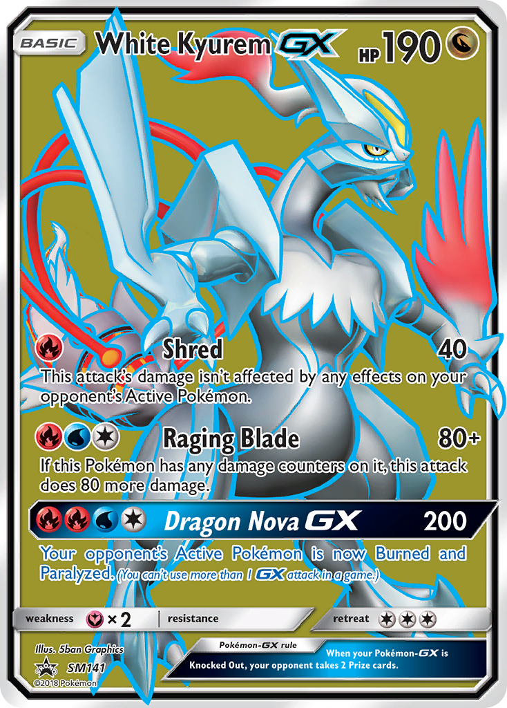 White Kyurem GX (SM141) [Sun & Moon: Black Star Promos] | Galactic Gamez