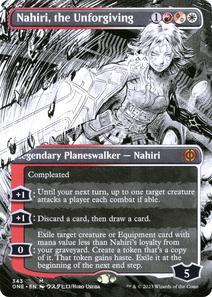 Nahiri, the Unforgiving (Borderless Manga) [Phyrexia: All Will Be One] | Galactic Gamez