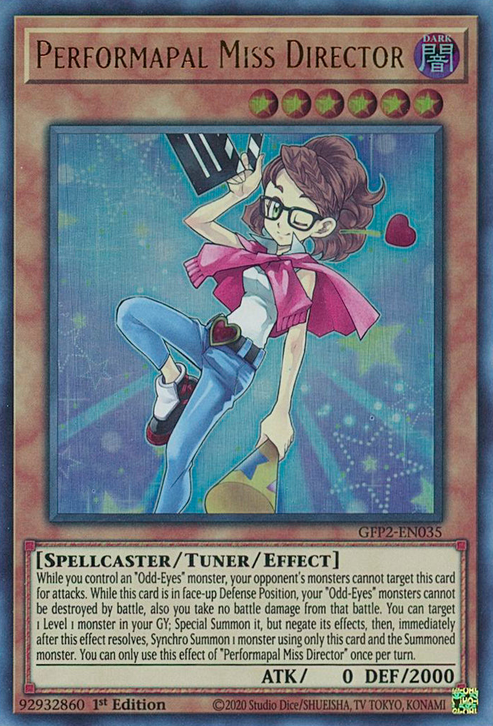 Performapal Miss Director [GFP2-EN035] Ultra Rare | Galactic Gamez